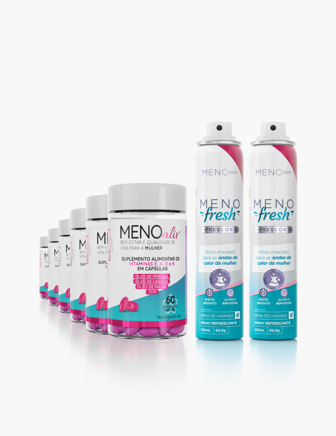 Kit Menopausa - 6 Meno Aliv + 2 Meno Fresh