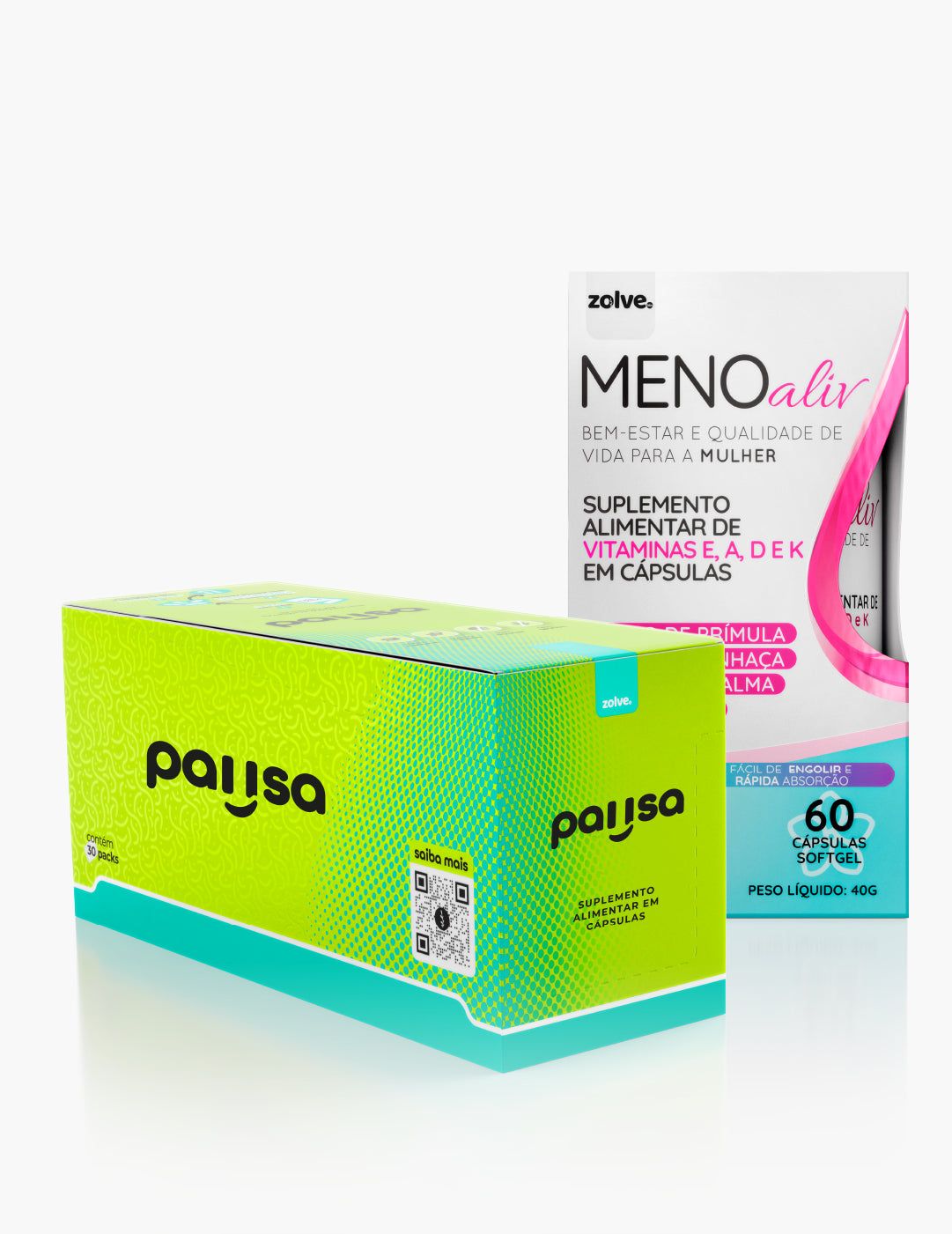 Zolve Pausa 30 Packs + Meno Aliv - Tratamento 30 dias