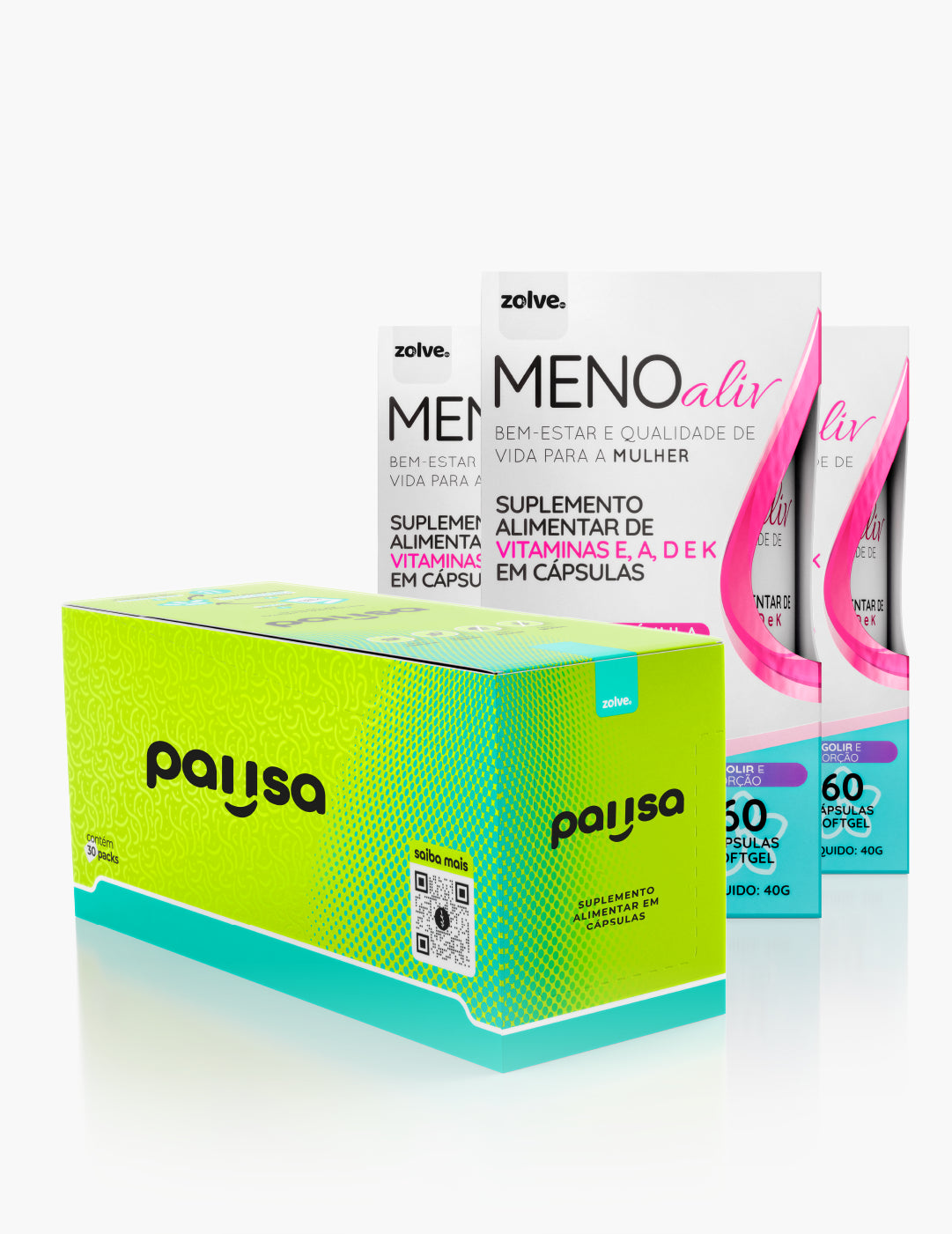 Meno Aliv - Tratamento 90 dias + Zolve Pausa 30 Packs