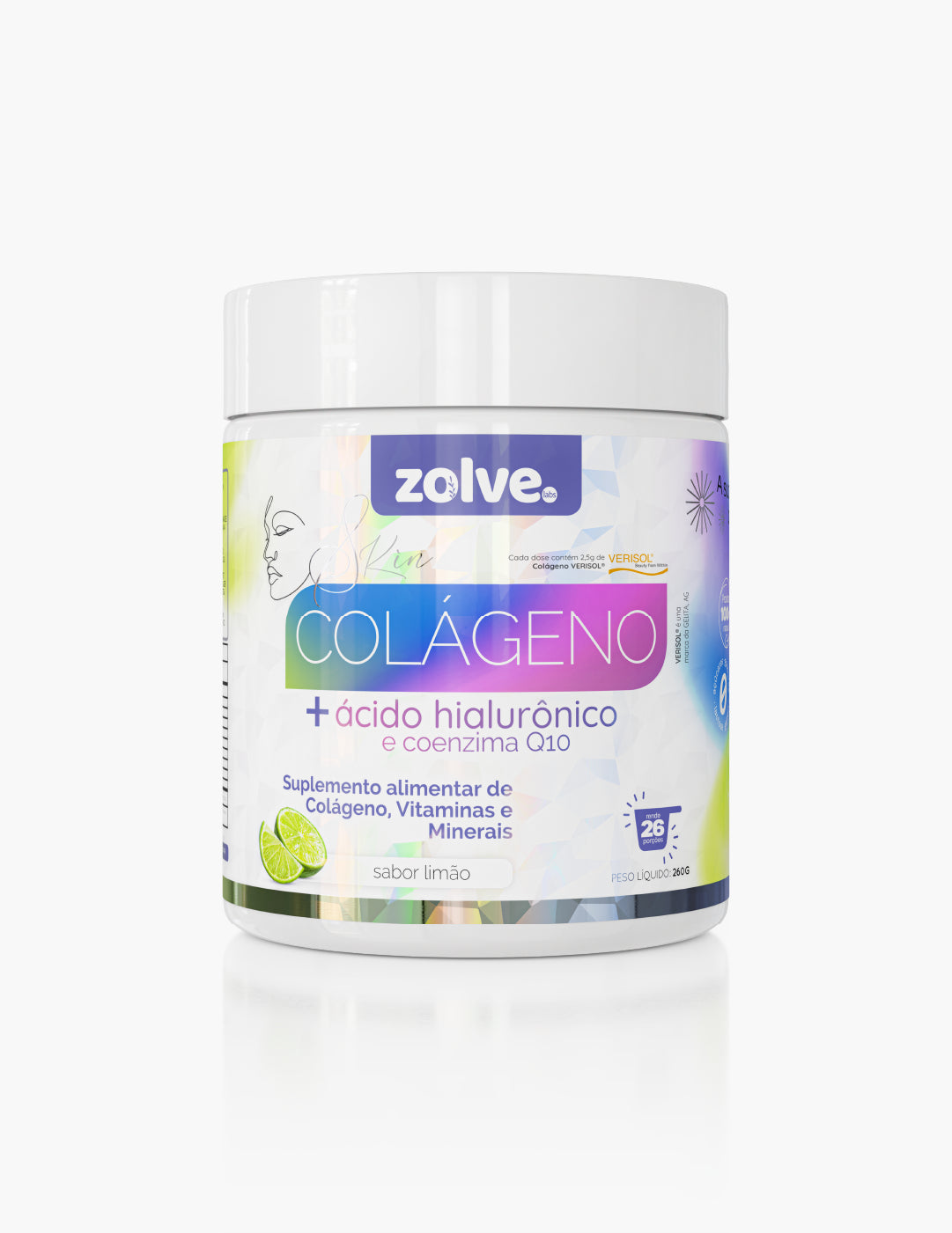 Zolve Skin Colágeno Verisol® Limão - 1 Pote