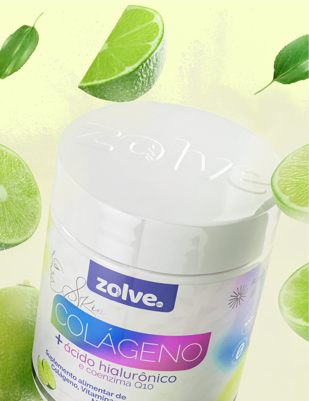 Zolve Skin Colágeno Verisol® Limão - 2 Potes